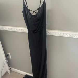 Black maxi dress